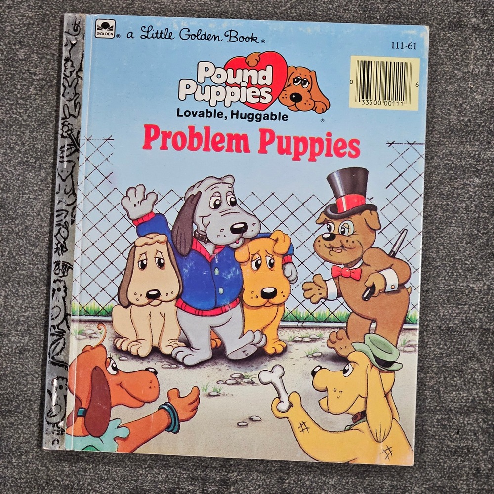Pound Puppies Problem Puppies Little Golden Book 1986 Vintage by Justine Korman